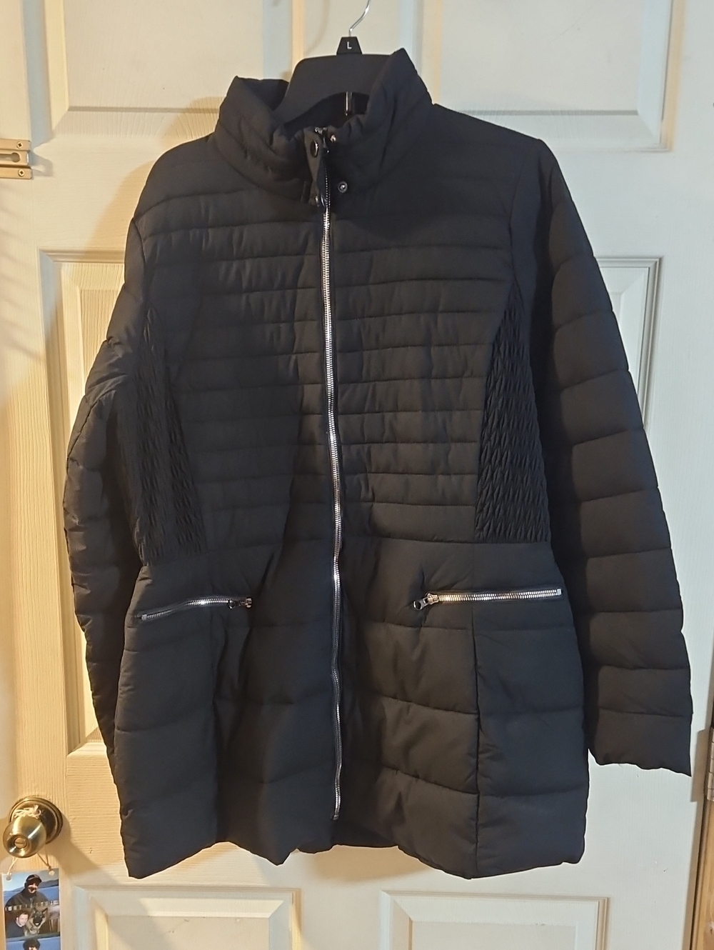 LANE BRYANT PACKABLE COAT: BLACK: NEW WITHOUT TAG/DEFECT: SZ 14/16